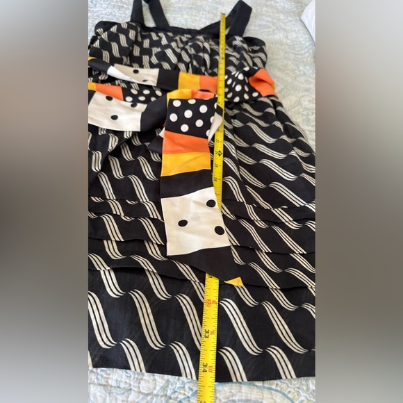 Anthropologie Maeve Black Tiered Linen Dress - Picture 13 of 15